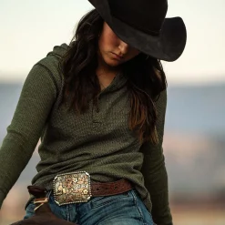 Women'S Polaris Hooded Henley